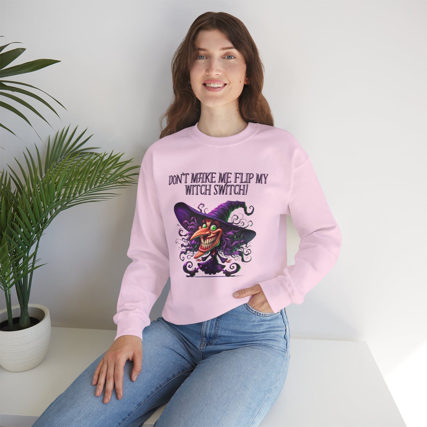 Witch Switch—Unisex Heavy Blend™ Crewneck Sweatshirt