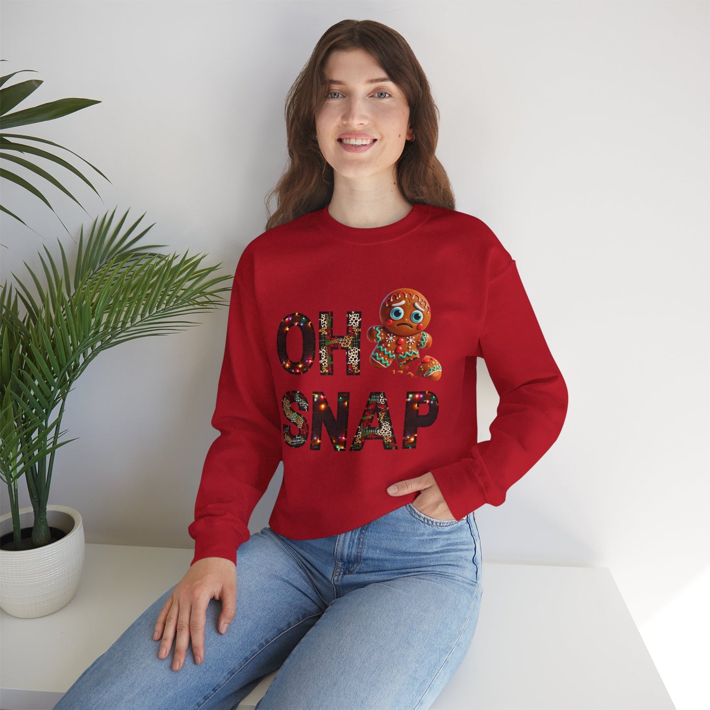 Gingerbread Cookie Sweatshirt "Oh Snap"