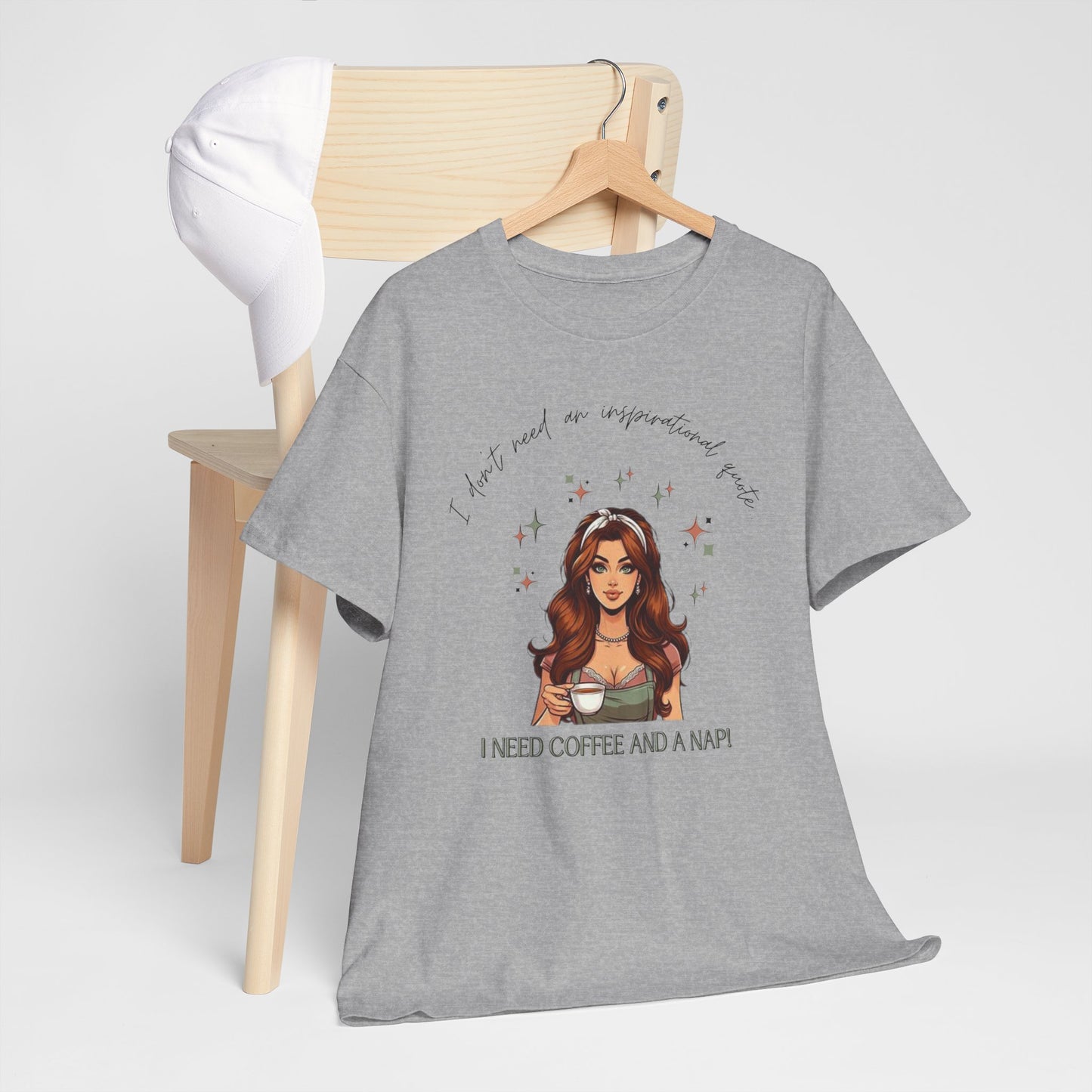 Retro Woman Coffee & Nap Tee