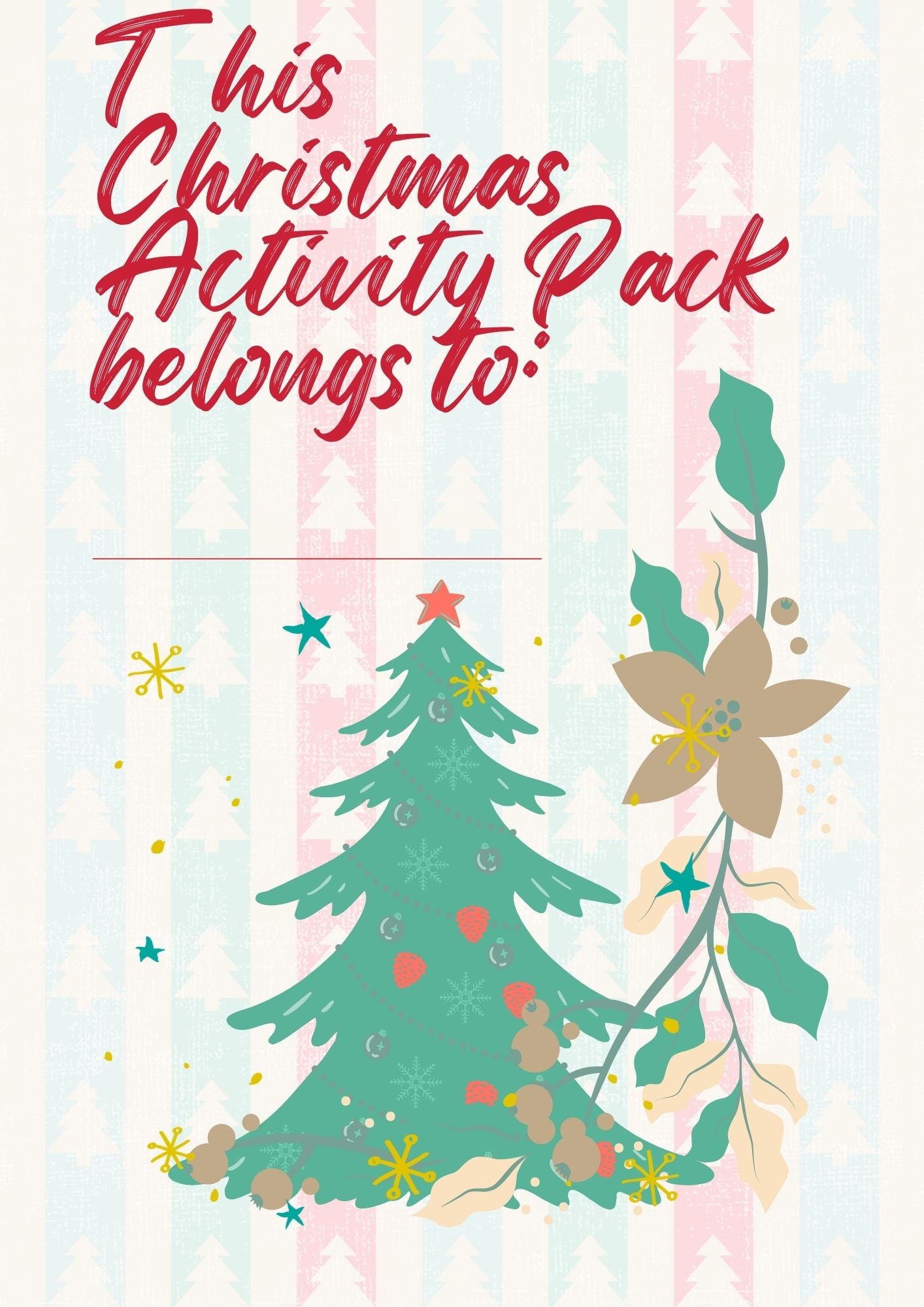 Vintage Christmas Activity Book