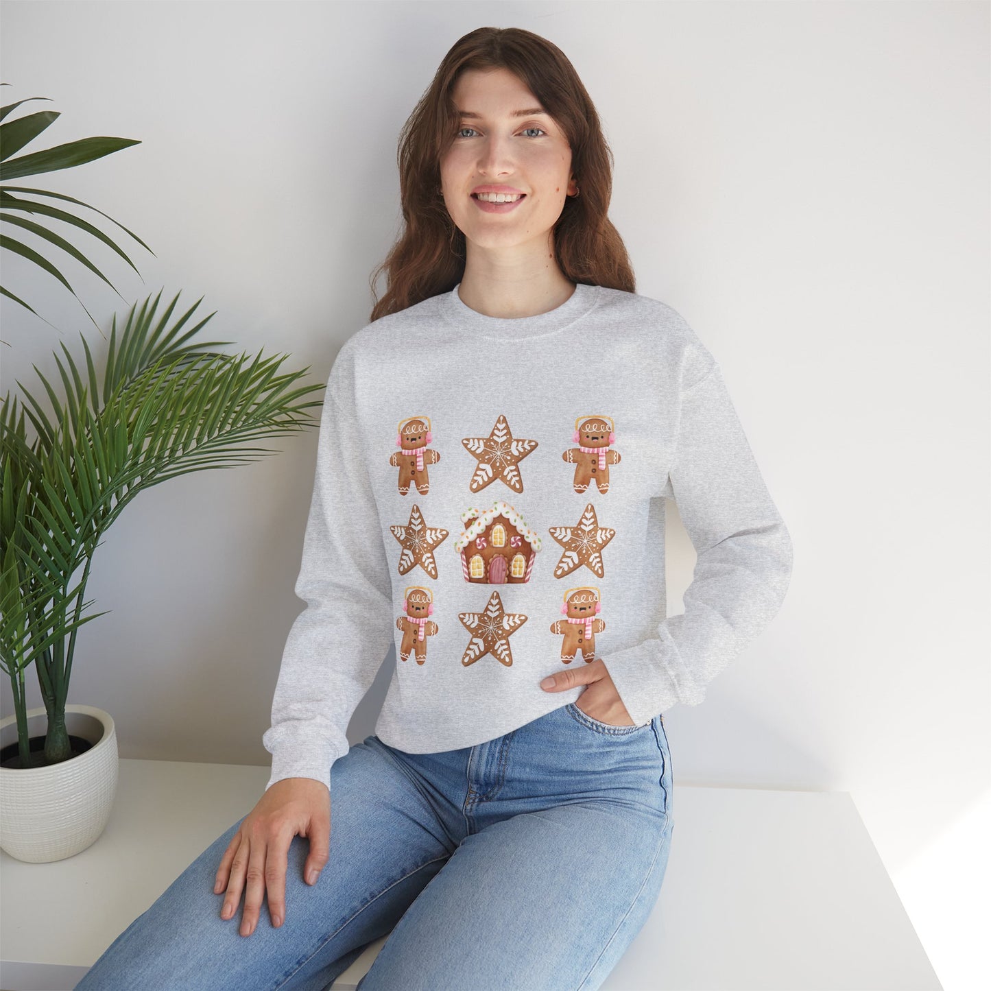 Sweet gingerbread design Crewneck Sweatshirt