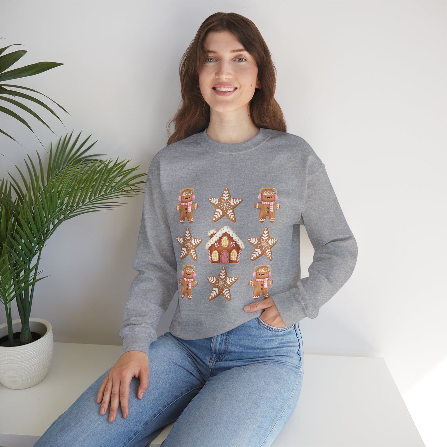 Sweet gingerbread design Crewneck Sweatshirt