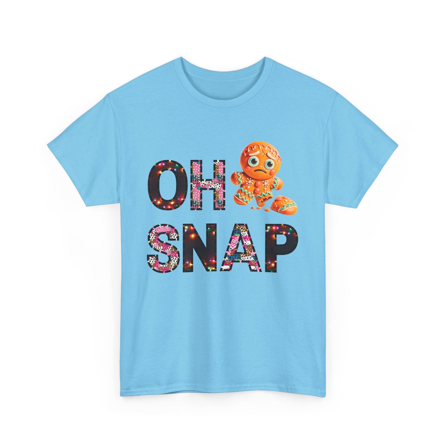 Unisex Tee Gingerbread Cookie 'Oh Snap' Design