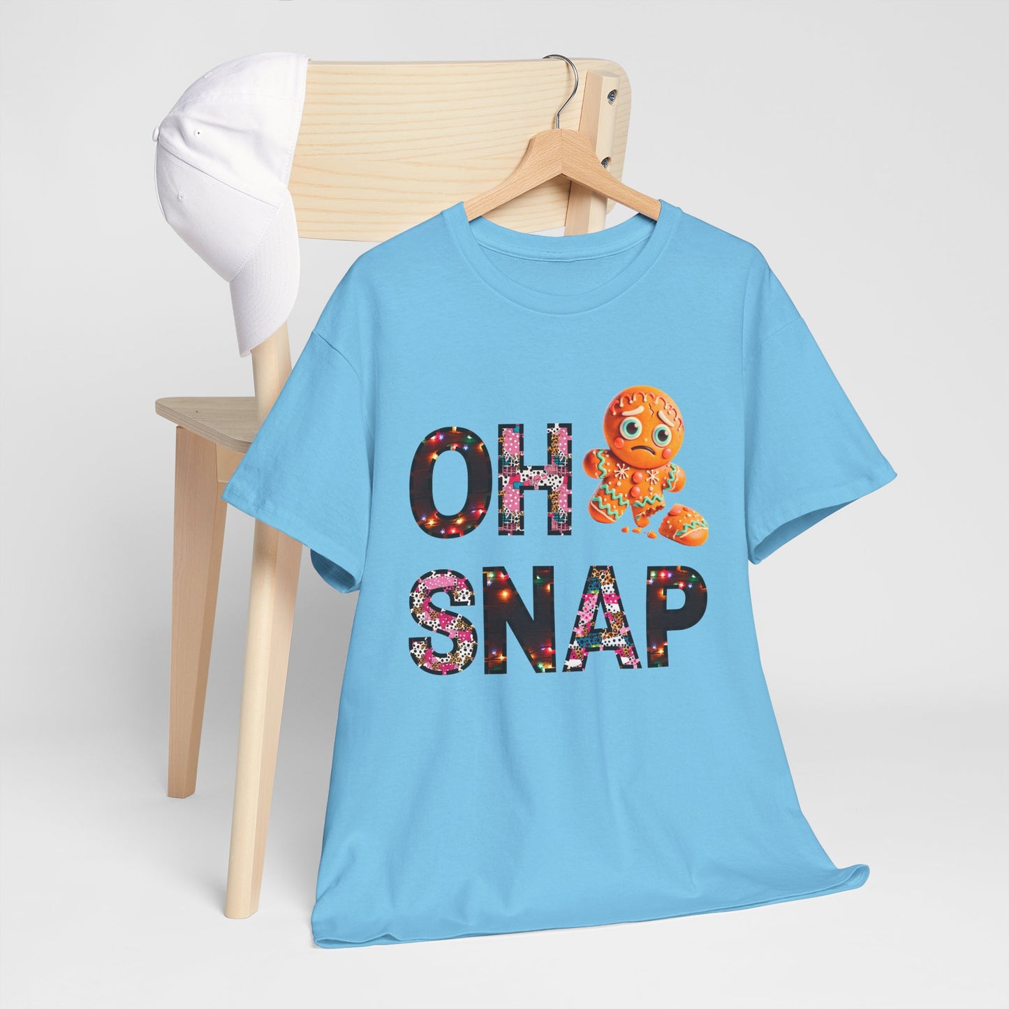 Unisex Tee Gingerbread Cookie 'Oh Snap' Design