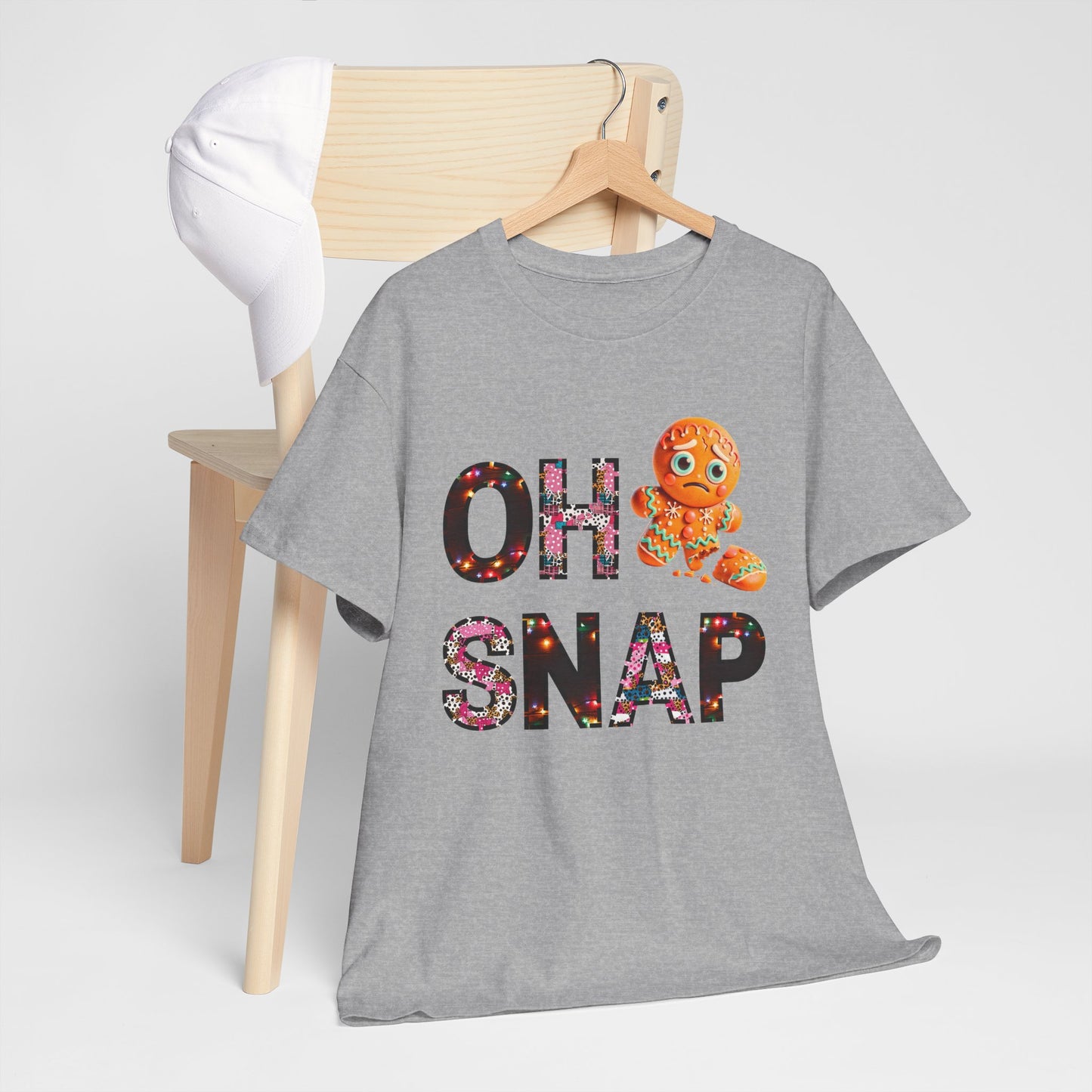 Unisex Tee Gingerbread Cookie 'Oh Snap' Design