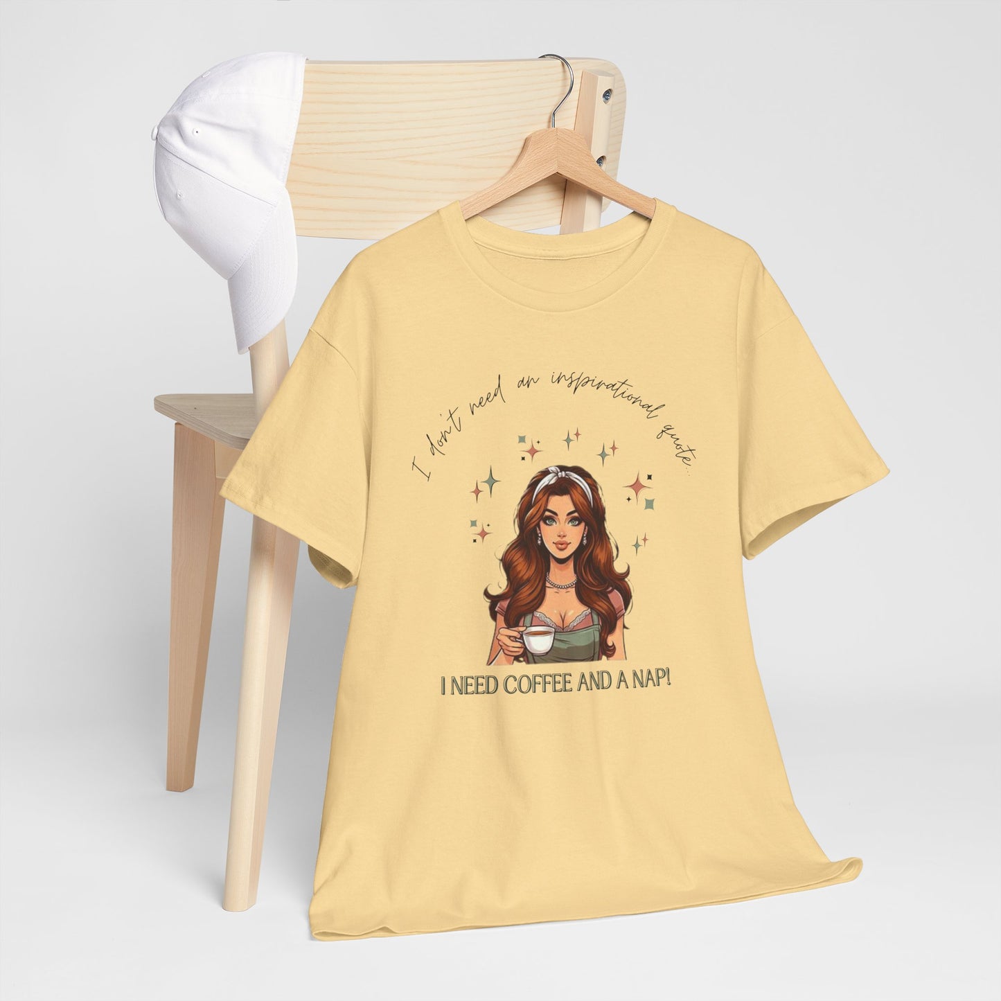 Retro Woman Coffee & Nap Tee