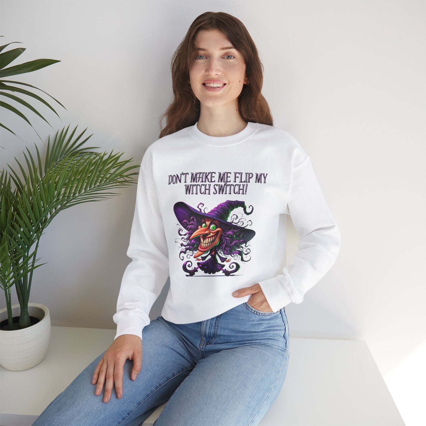 Witch Switch—Unisex Heavy Blend™ Crewneck Sweatshirt