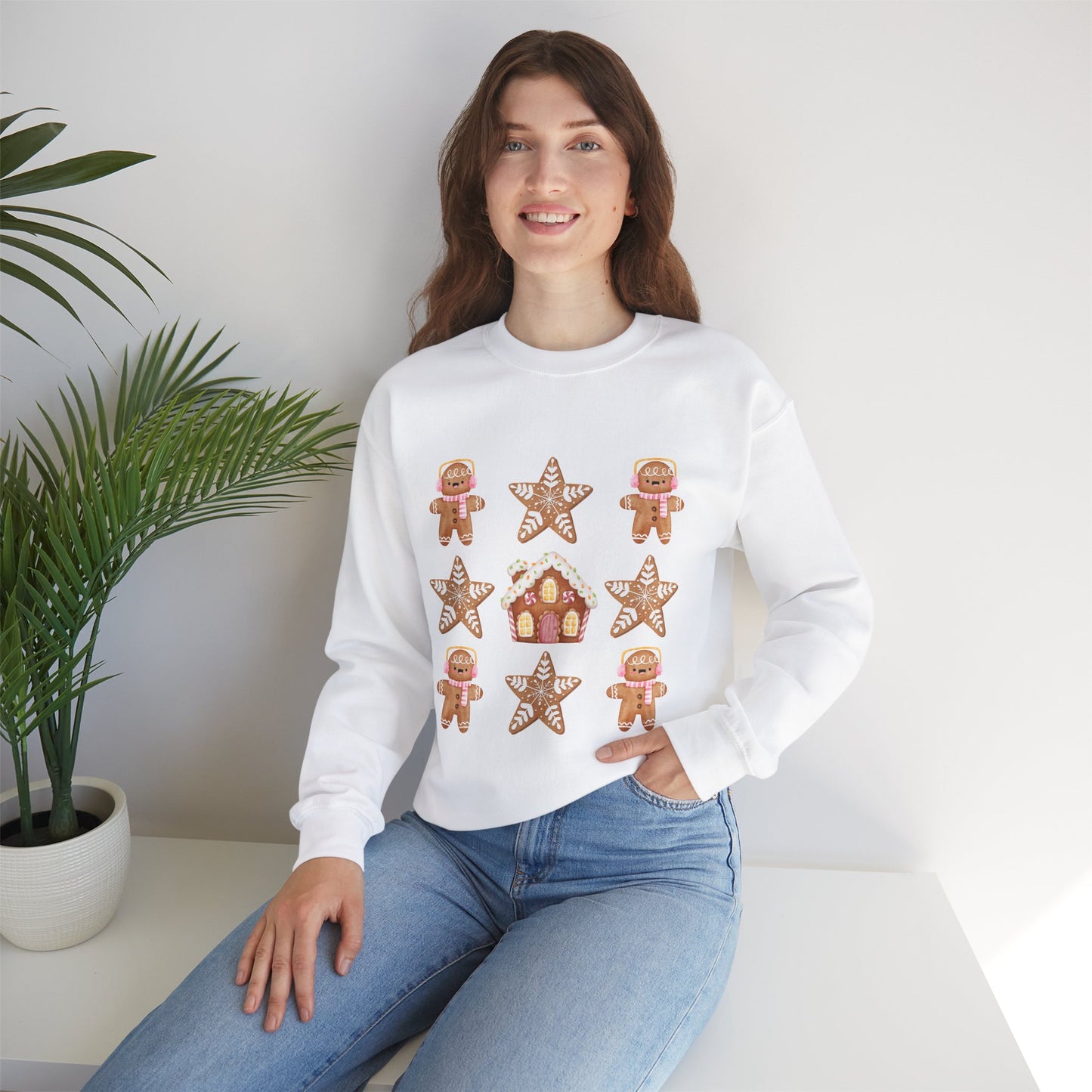 Sweet gingerbread design Crewneck Sweatshirt