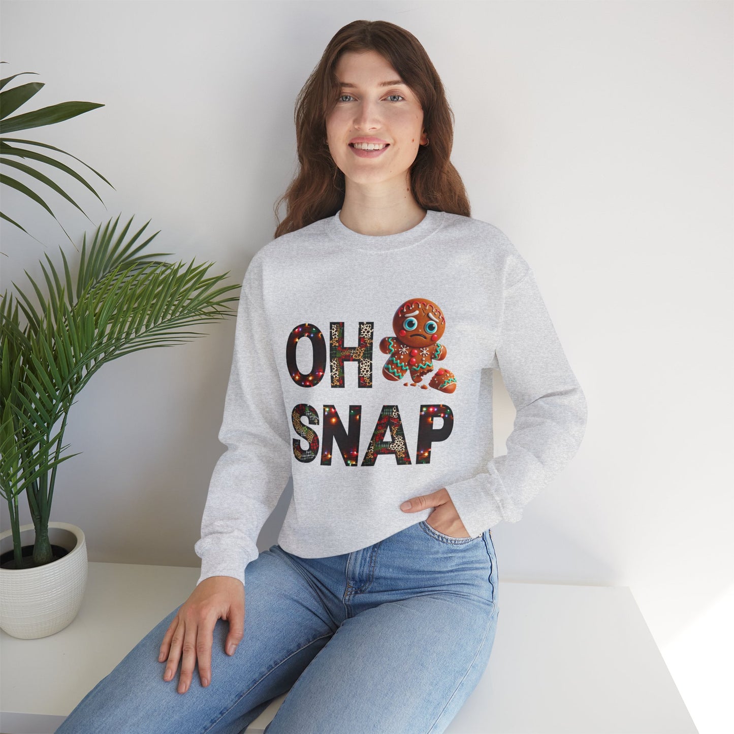 Gingerbread Cookie Sweatshirt "Oh Snap"