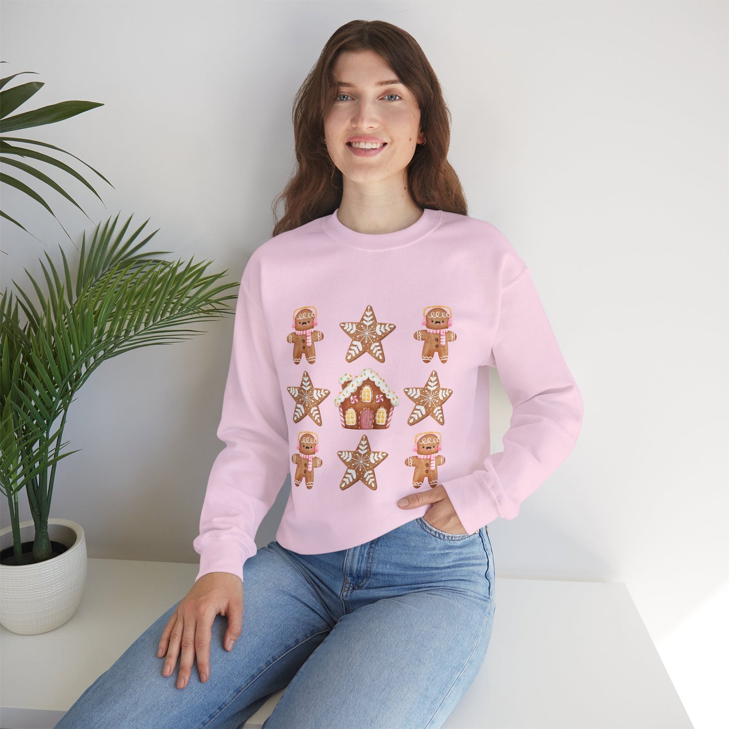 Sweet gingerbread design Crewneck Sweatshirt