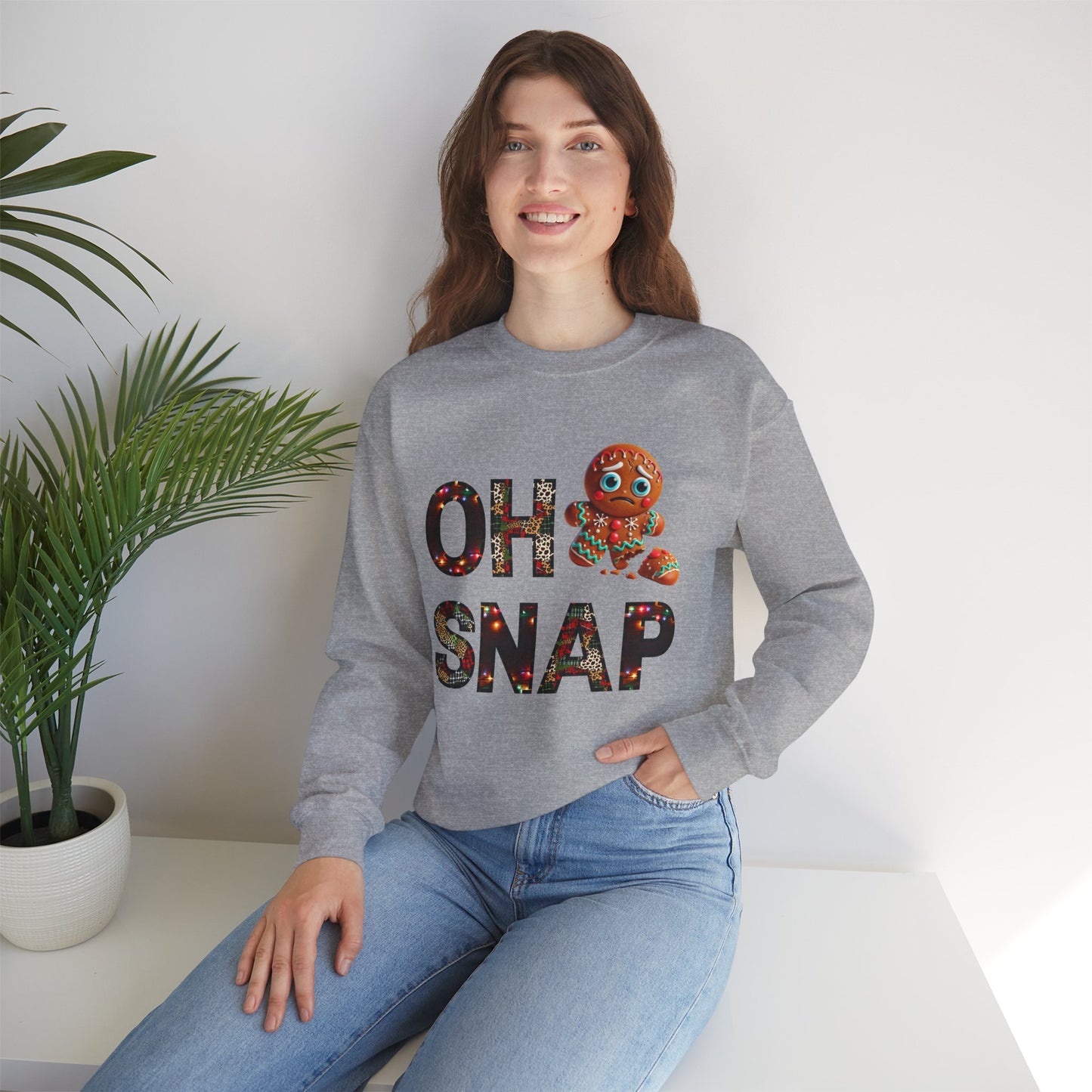 Gingerbread Cookie Sweatshirt "Oh Snap"