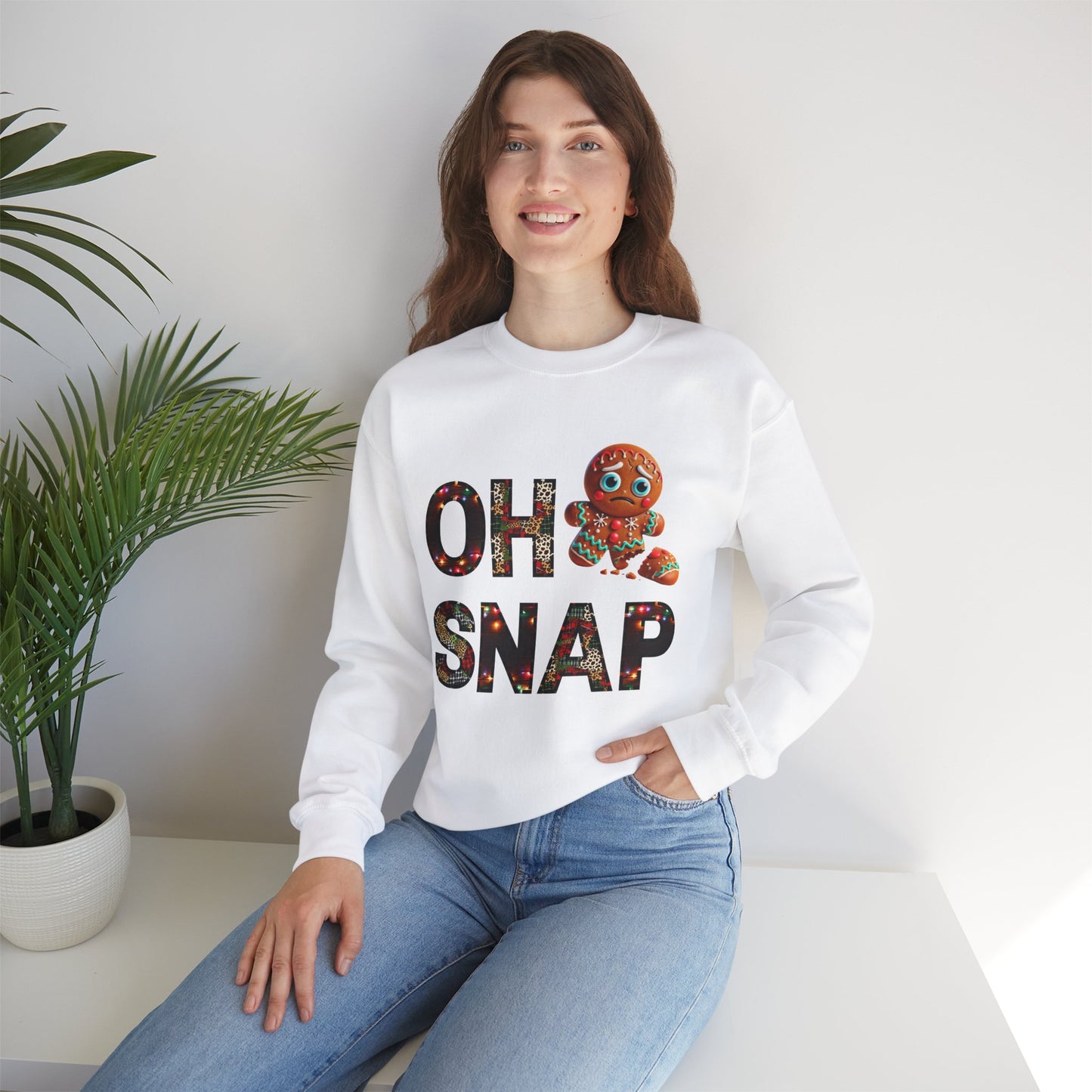 Gingerbread Cookie Sweatshirt "Oh Snap"