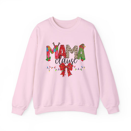 Festive Mama Clause Crewneck Sweatshirt