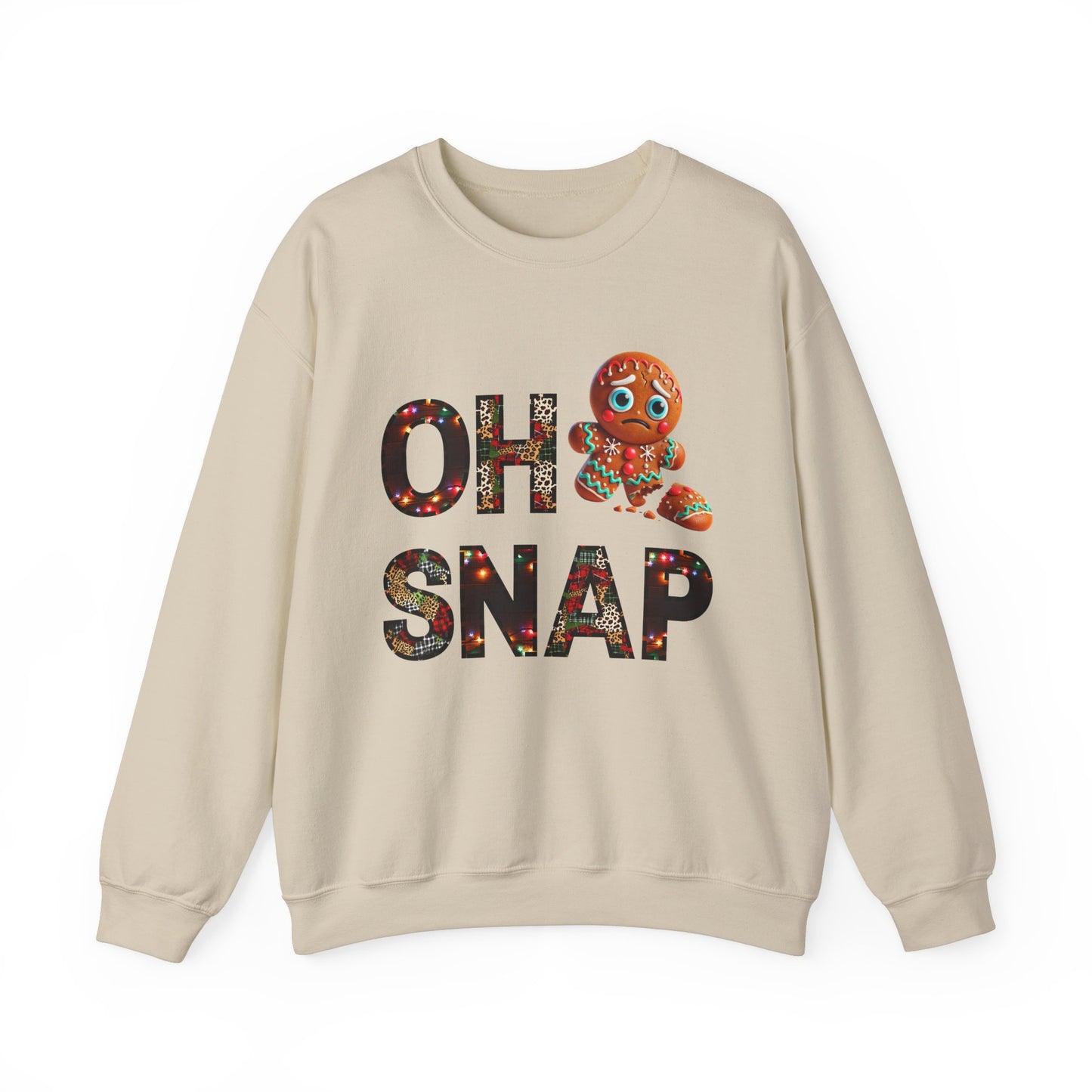 Gingerbread Cookie Sweatshirt "Oh Snap"