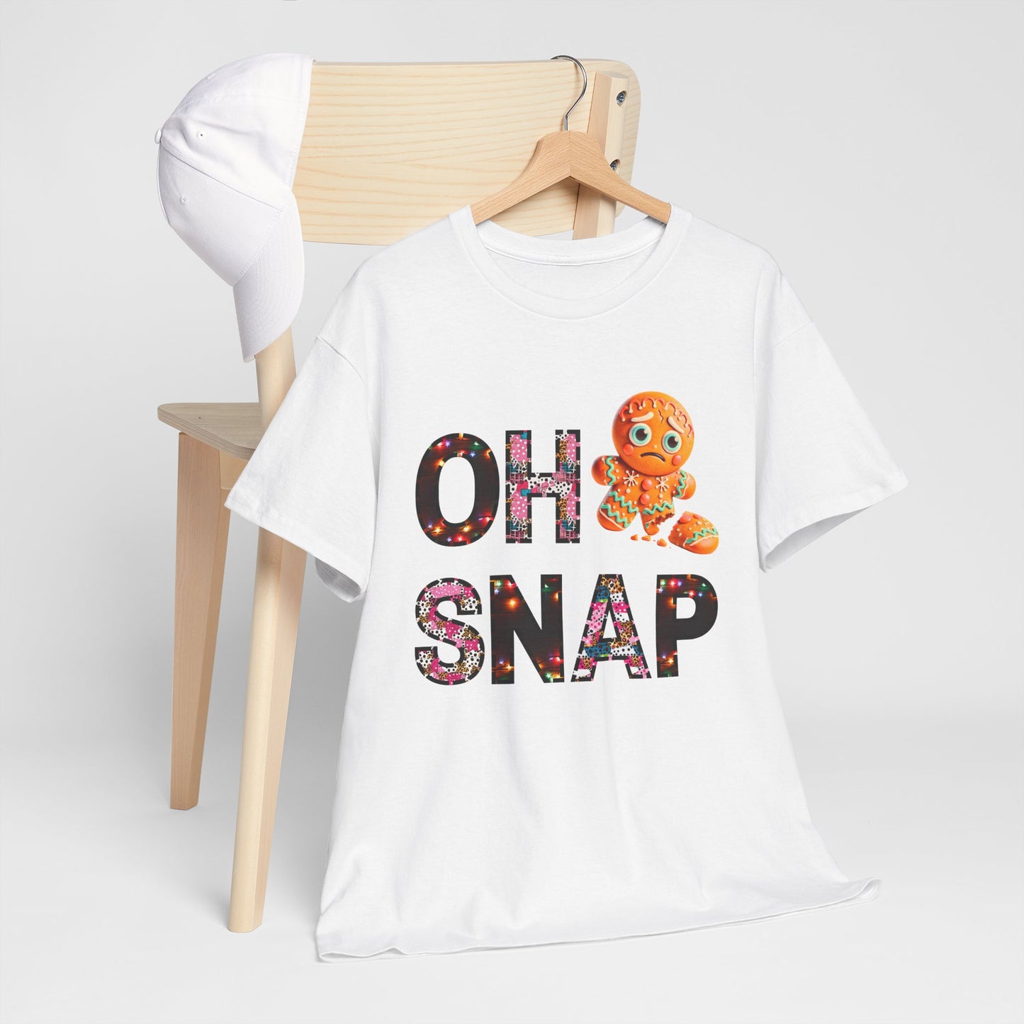 Unisex Tee Gingerbread Cookie 'Oh Snap' Design