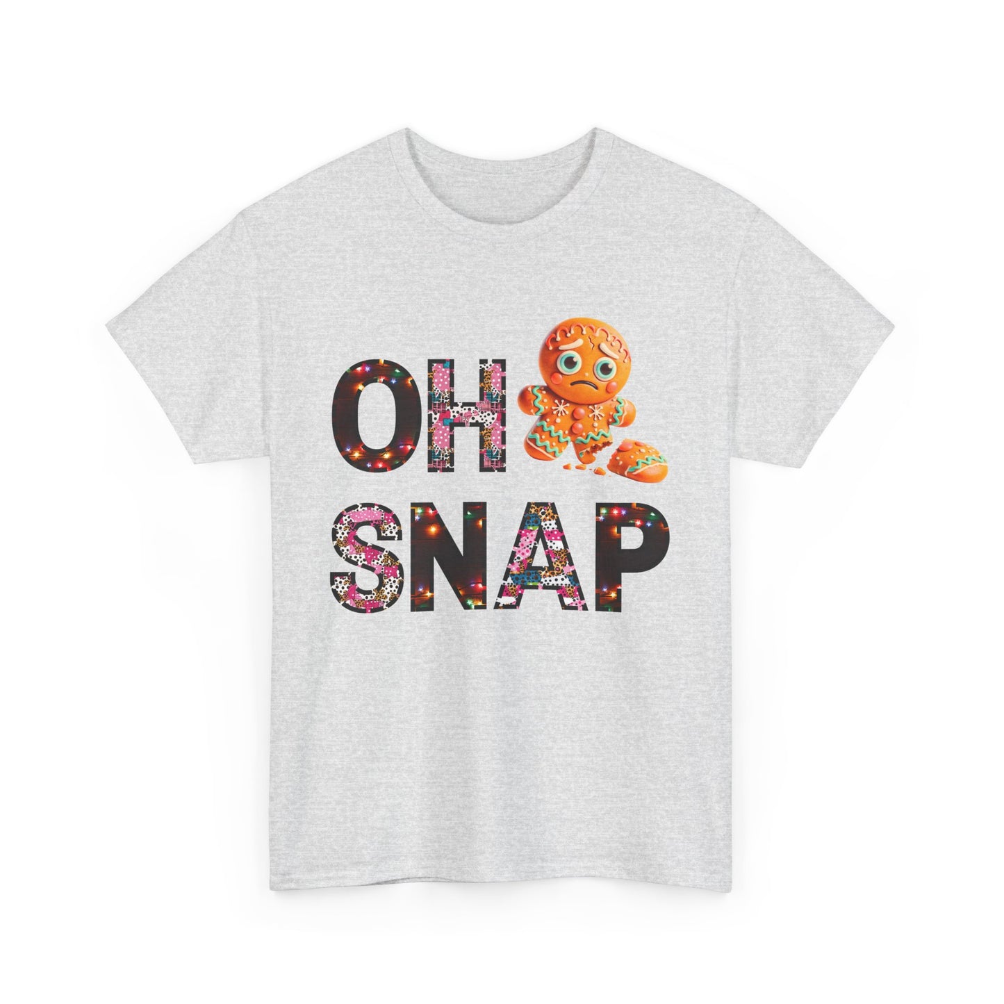 Unisex Tee Gingerbread Cookie 'Oh Snap' Design