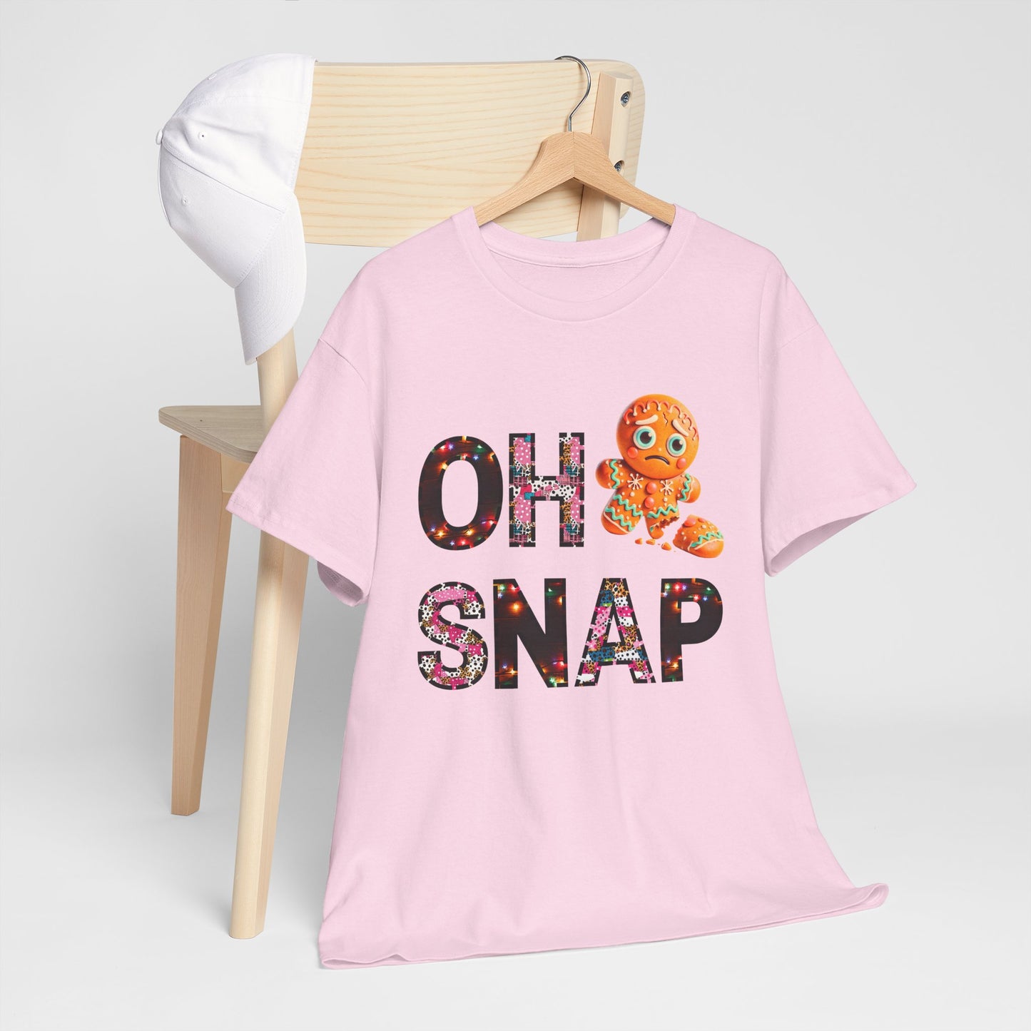 Unisex Tee Gingerbread Cookie 'Oh Snap' Design