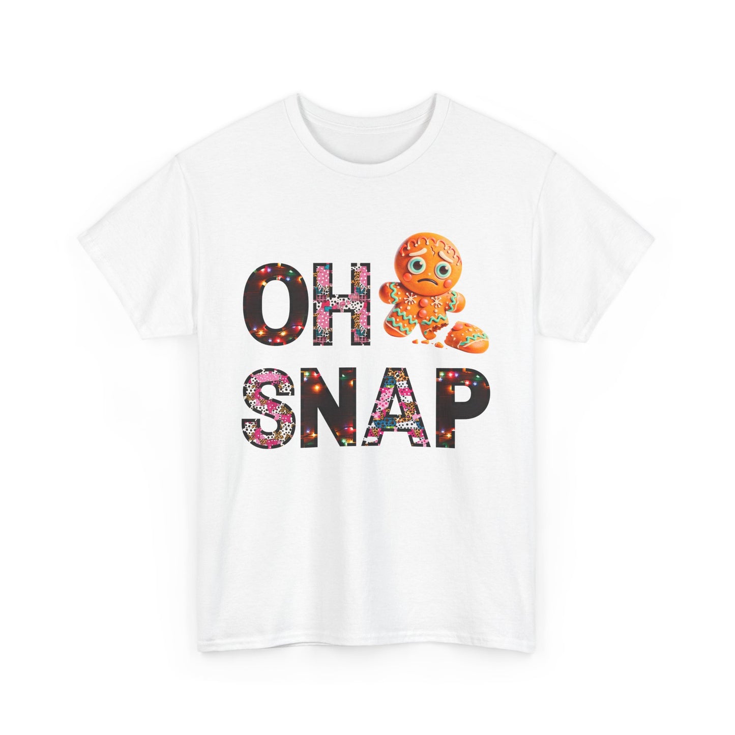 Unisex Tee Gingerbread Cookie 'Oh Snap' Design