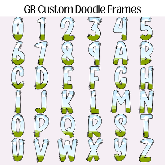Custom GR Doodle Frames For Canva