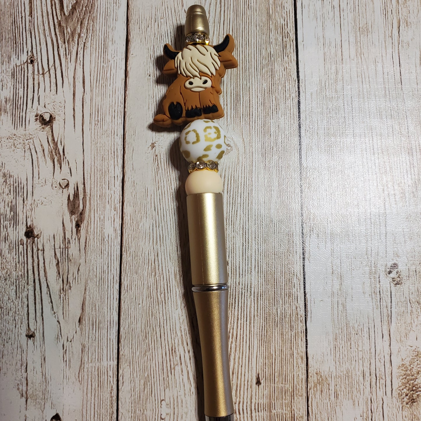 Cow Beaded Pen